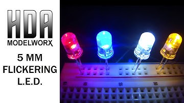 5mm Flickering Light Emitting Diode (LED)