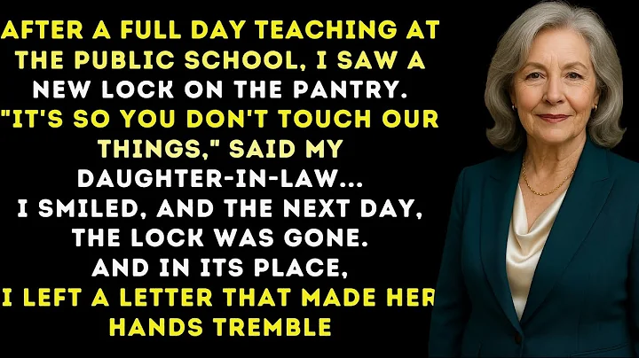 My Daughter-In-Law Locked The Pantry. At Dawn, I Took It Off—And Left A Letter She’ll Never Forget.