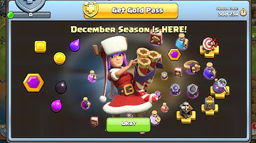 Christmas season special Gold Pass🎄🎁 with Exciting Rewards;  December, 2022 | Clash of Clans