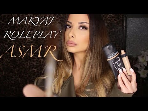 ASMR ROLEPLAY | MAKYAJINI YAPIYORUM💕| DOING YOUR MAKE UP | TÜRKÇE ASMR