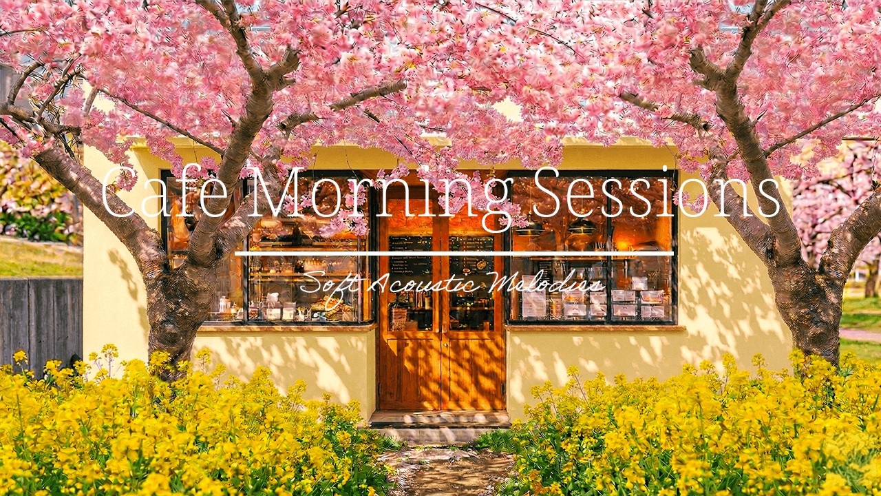 Flowering Cafe Morning Sessions 🏵️ Soft Acoustic Melodies for Calm Work & Study