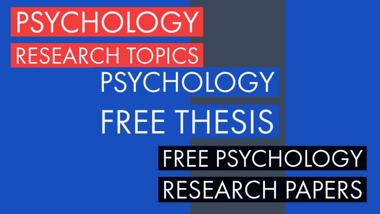 survey research topics psychology