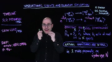 Quantum Machine Learning - 20 - Variational Circuits and Quantum Simulation 1 (Alan Aspuru-Guzik).