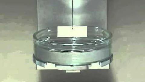Surface Tension Test using a Wilhelmy Plate