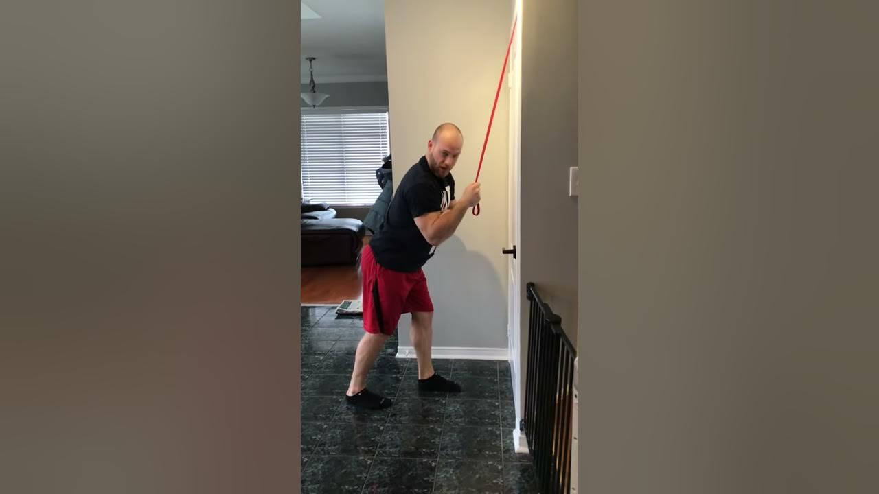 Tricep extension standing unilateral bands youtube