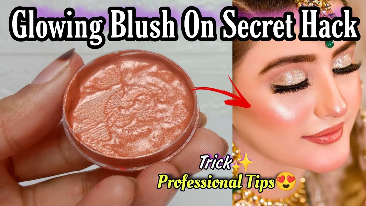 Glowing BLUSH ON Secret Hack At Home Viral Blush Hack Diy Liquid