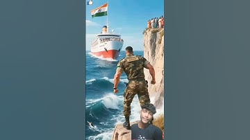 The soldier saved ship passengers from a sudden accident on the ship! #ai#army #shorts#missbbs_story