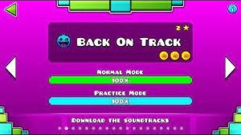 Geometry Dash-Level 2 Back On Track Walkthrough (All Coins)