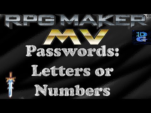 RPG Maker MV Password Tutorial (Letters or Numbers)