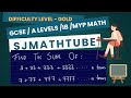 Find the sum of 7 + 77 + 777 + ... n terms or 3 + 33 + 333 + 3333 ... n terms ANSWER in SECONDs