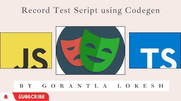 [2024] Part 4: Record Test Using Codegen in playwright | Javascript & TypeScript