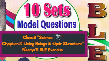 Class:8 Science 🔭 Chapter:3 "Exercise" Living Beings & their Structure"part1" #science #exercise