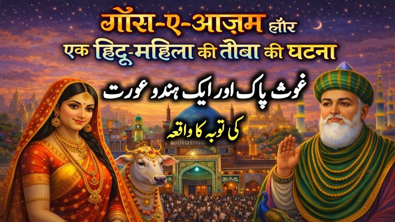 Ghous e Azam Aur Aik Hindu Aurat Ki Tauba Ka Waqia || Ghous Pak Ki Karamat || Taiba Voice