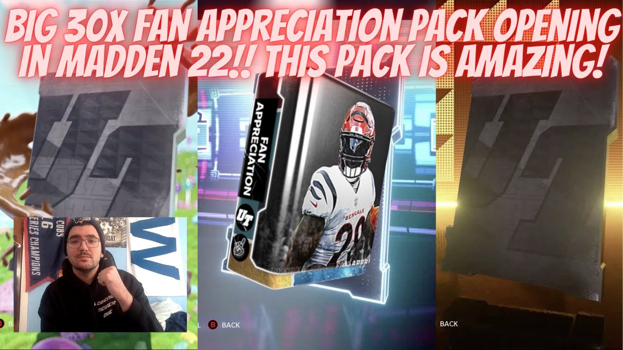 BIG 30x fan appreciation pack opening in Madden 22 with FIRE PULLS