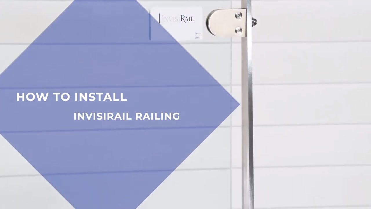 How To Install Invisirail Glass Railing - YouTube