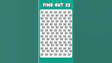 Can You Find the Odd Number? #eyetestchallenge #1game #challengegame #findtheoddoneout #puzzleplex