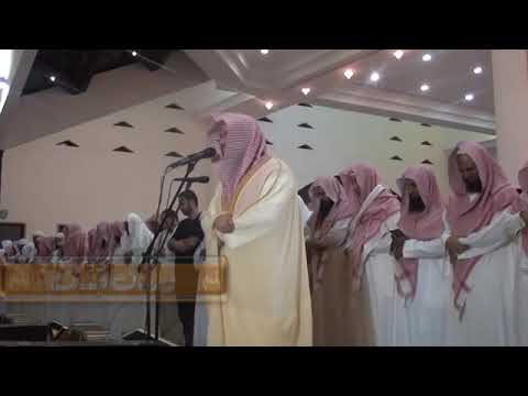 بكاء الشيخ وليد الرشودي خلف الشيخ ياسر الدوسري لآية وبشر الصابرين تراويح ليلة 3 رمضان 1435 معا للقمة