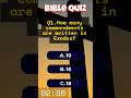 Bible Trivia | Can you answer all the questions #biblechallenge #biblestudy #challengechallenge