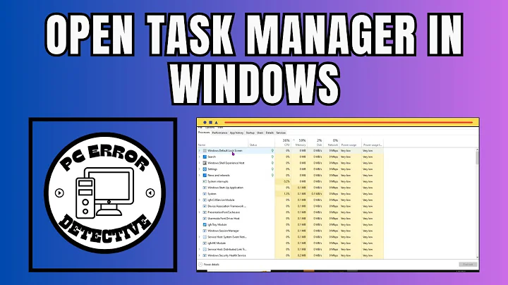 How to Open Task Manager in Windows 10