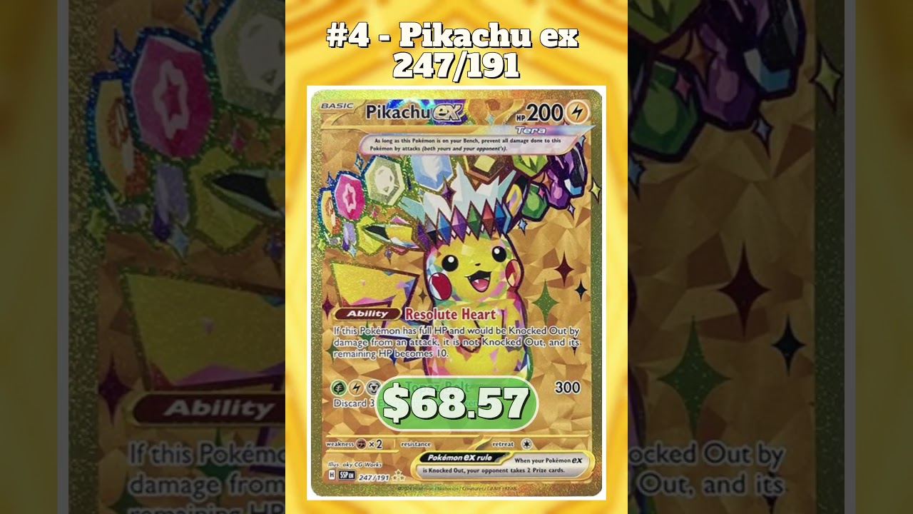 Top 10 Rarest & Most Expensive Pokémon Scarlet & Violet: Surging Sparks Cards 