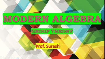 Algebra - Group Theory in TAMIL | TRB | CSIR NET/SET Maths | Prof. Suresh