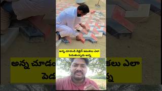 అన్న చూడండి డిజైన్ ఇటుకలు ఎలా పెడుతున్నాడు #vairalvideo #ytshorts #shorts