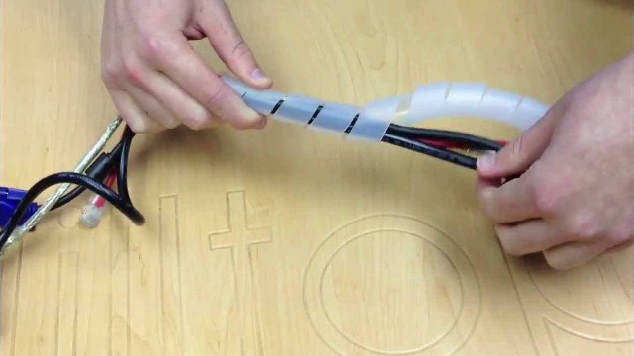Spiral Cable Binding Wrap Tidy Cables YouTube