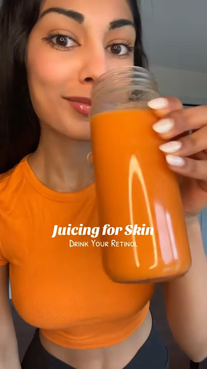 DRINK YOUR RETINOL | Juice for Glowing Skin #wellness #juicing
