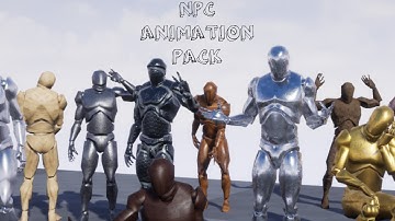 NPC Animation Pack Preview Unreal Engine Marketplace