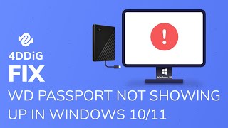 🤓2023 Fixed | WD Passport Not Showing Up in Windows 10/11 & WD Passport Not Recognized/Not Dectected screenshot 4