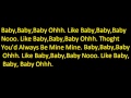 baby justin bieber lyrics