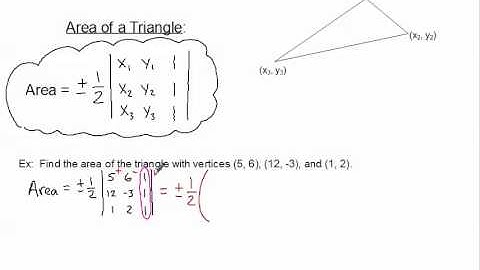Area of Triangle with Matrices