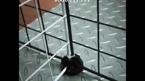 Cách ghép chuồng chó mèo lắp ghép sơn tĩnh điện đơn giản