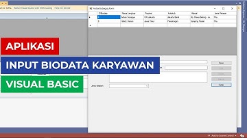 Aplikasi Input Biodata Karyawan Menggunakan Visual Basic | UAS Pemrograman Visual .Net