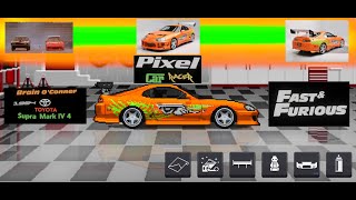 Pixel Car Racer - Fast & Furious - Brian O'Conner 1994 Toyota Supra Mark IV 4