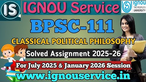 BPSC-111 Solved Assignment English Medium 2025-26 For July 2025 and January 2026 Sessions
