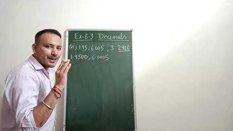 Class-6, Ch-8 Decimals, Exercise -8.3