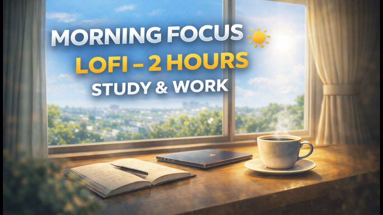 Morning Study Lofi ☀️ | 2 Hours Calm Focus Music for Productive Days