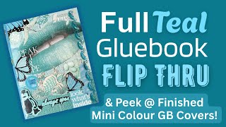 Teal Gluebook Flip Thru PLUS 10x Mini Colour GB Covers