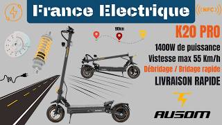 AUSOM K20 PRO / Enfin une trottinette qui se RE-bride très très rapidement !