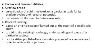 Technical Communication - Unit 5 - Technical Research Article - Sunil Pathak Arya College
