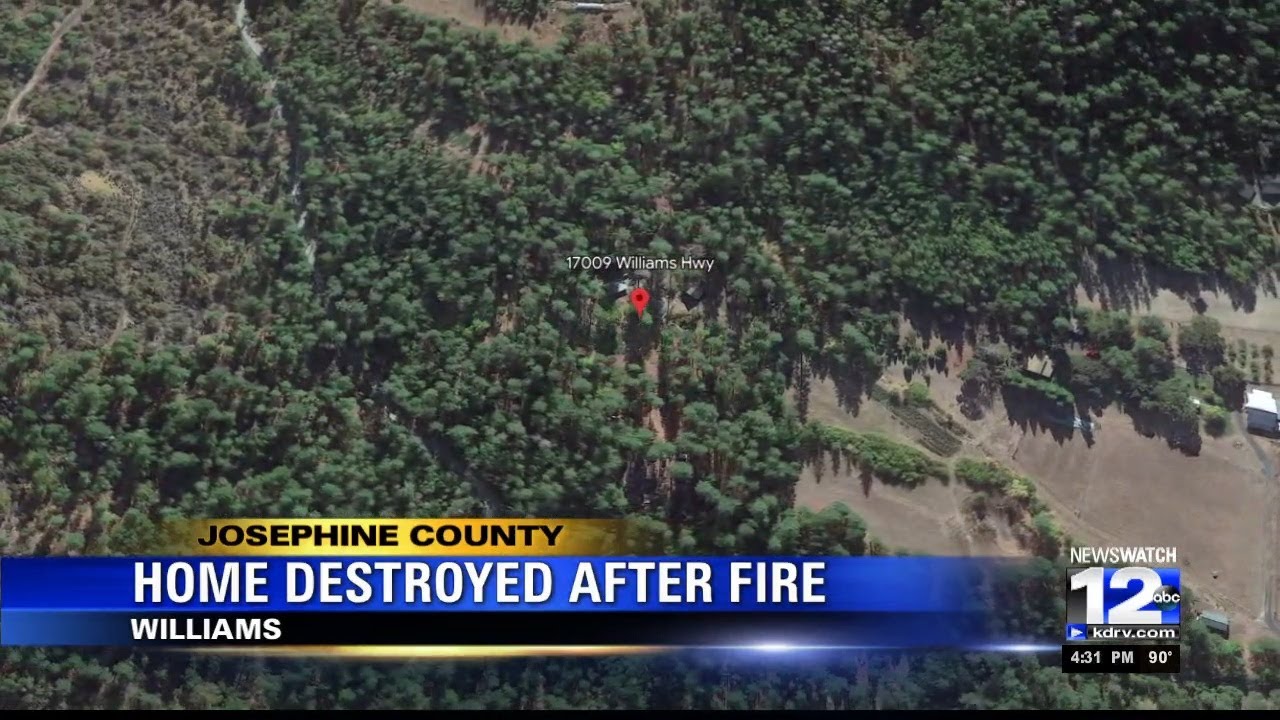 Home destroyed after fire - YouTube