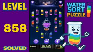 Water Sort – Level 858 | Walkthrough Solution