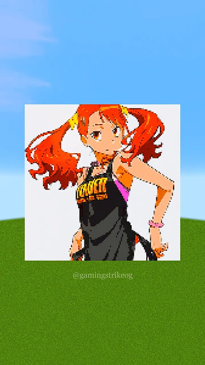 Jinta, Menma, Anaru & Tsuruko Logo in Minecraft Pixel Art #shorts