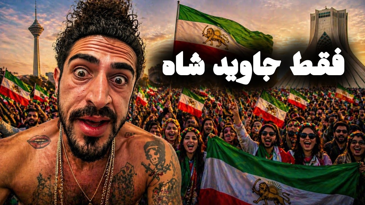 حمایت مردم از جاوید شاه، فقط پناه می بریم به جاوید شاه پهلوی - YouTube