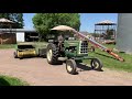 Oliver Tractors Making 1st Crop Hay 2021