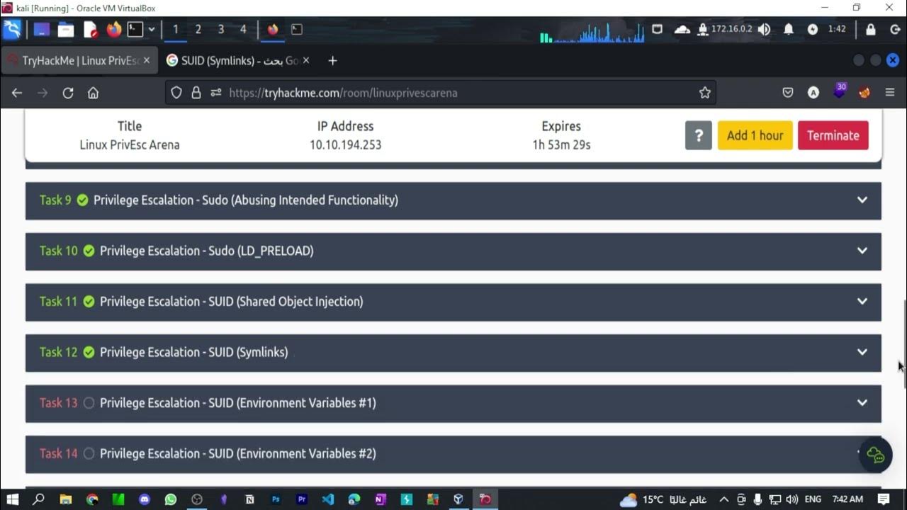 Tryhackme linux privesc arena suid youtube