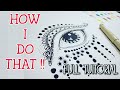 How to draw an eye   mandala design on eye  drawsome awesome