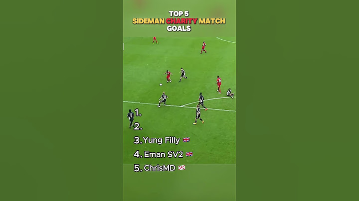 Top 5 Sideman Charity Match Goals