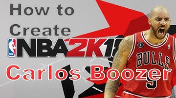 NBA 2K18 How to Create Carlos Boozer with Attributes, Tendencies, and More!
